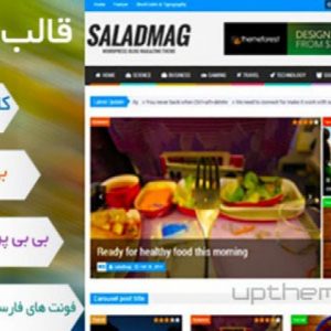 دانلود قالب وردپرس خبری saladmag فارسی شده