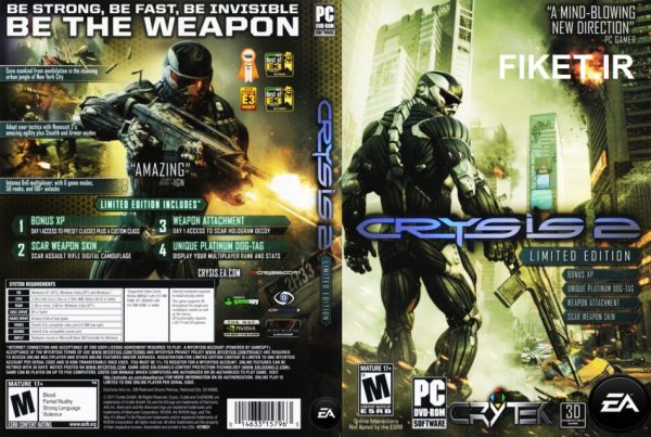 بازی Crysis 2 کرایسیس 2 دوبله فارسی